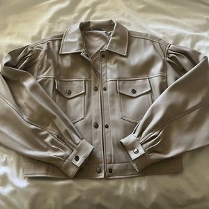 New! T Tahari Leather Jacket